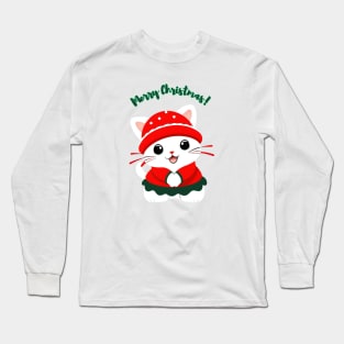 Merry christmas  meow Long Sleeve T-Shirt